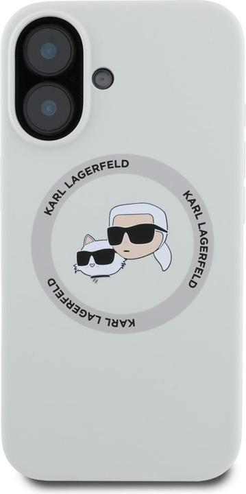 Produktbild Karl Lagerfeld iPhone 16 Liquid Silicone K&CH Heads MagSafe Case (Apple iPhone 16)