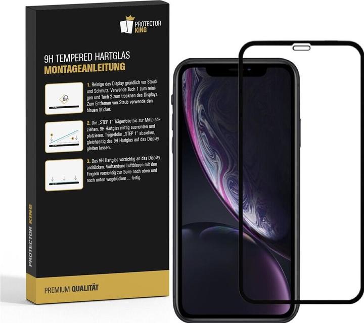 Produktbild Protectorking 1x echtes Tempered 9H Panzerhartglas 3D KLAR (1 Stück, Apple iPhone X)