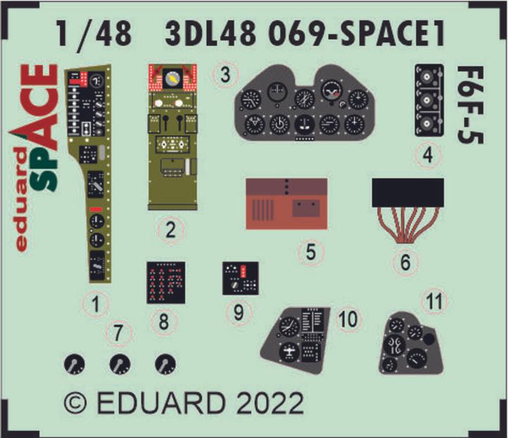 Produktbild Eduard F6F-5 SPACE 1/48