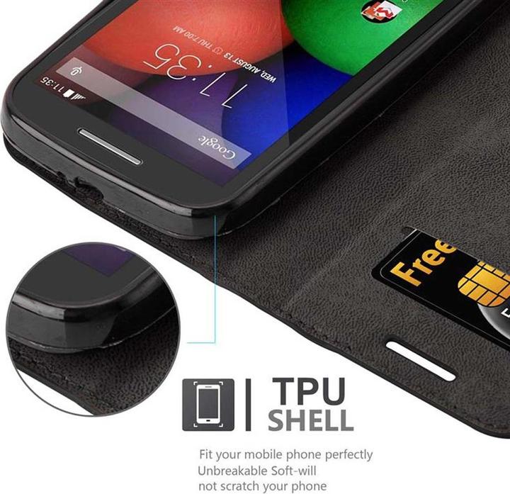 Actual product image Cadorabo Book Invisible Magnet Cover (Motorola Moto E1)