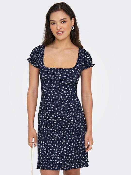 Actual product image Only Normal geschnitten V-Ausschnitt Glockenärmel Midikleid Kleid (XL)