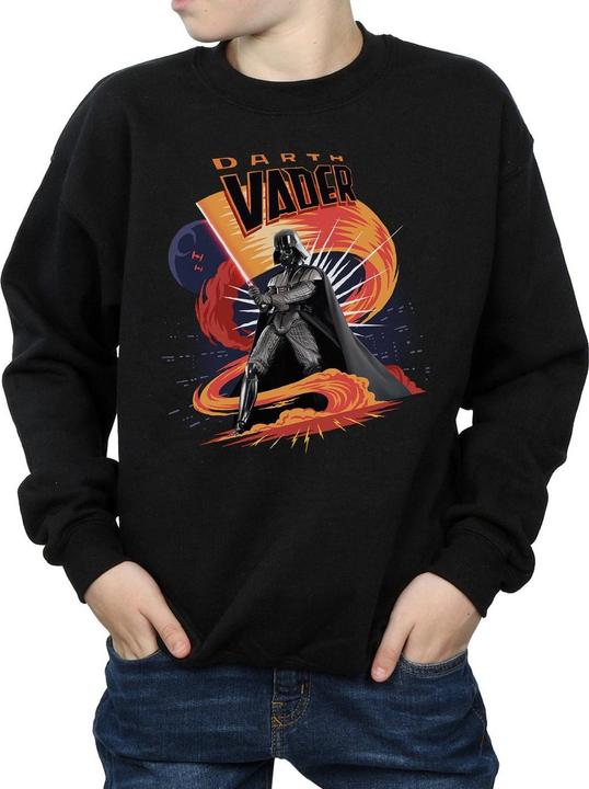 Actual product image Star Wars Boys Darth Vader Swirling Fury Sweatshirt (140, 146)