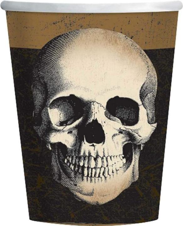 Actual product image Amscan Paper Skull Party Cup (Pack of 8) (8 x)