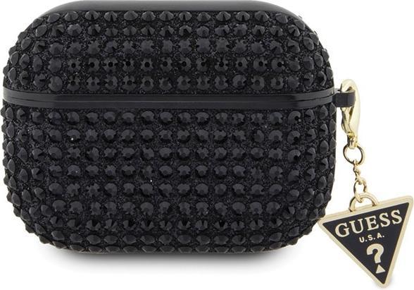 Produktbild Guess GUAP2HDGTPK AirPods Pro 2 cover czarny/black Rhinestone Triangle Charm (Kopfhörer Tasche)