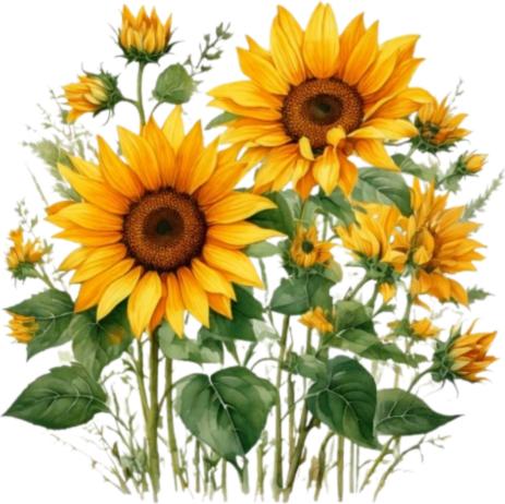 Actual product image Bügelbilder Bügelbild Sonnenblumen