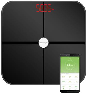 Produktbild Concept VO4011 Personenwaage Rechteck Elektronische Personenwaage (180 kg)