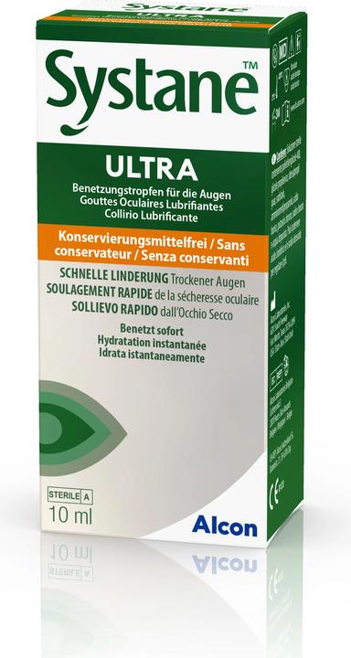 Image du produit Systane Gouttes de mouillage Ultra (10 ml, Systane Ultra gouttes mouillantes sans conservateur)