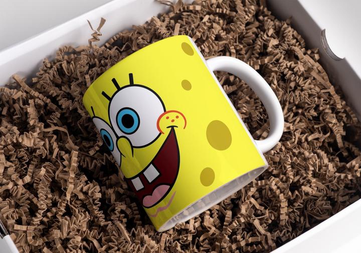 Produktbild Tinisu Spongebob Tasse Schwammkopf Kaffeetasse 325ml Mug Cup Geschenk (1 x)