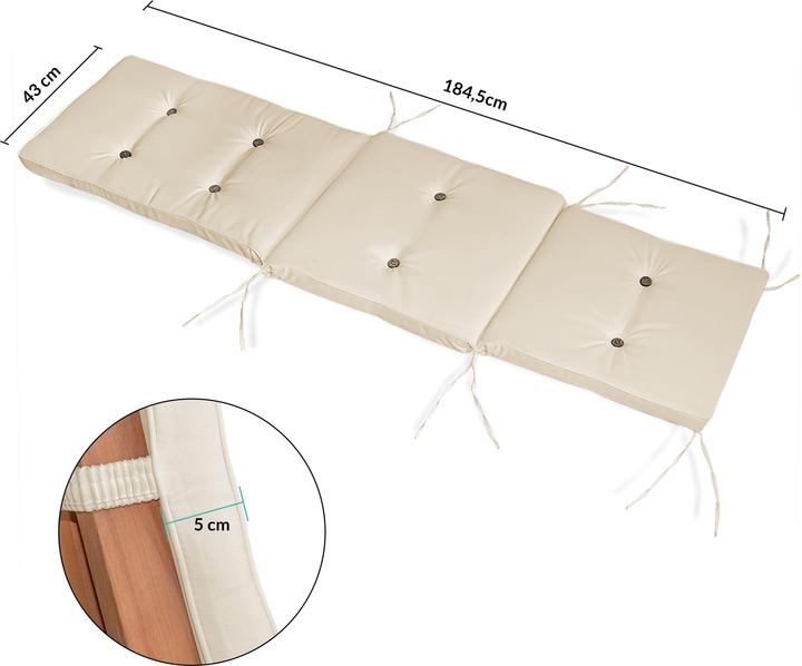 Produktbild Detex Auflagekissen (173 x 43 x 6 cm)
