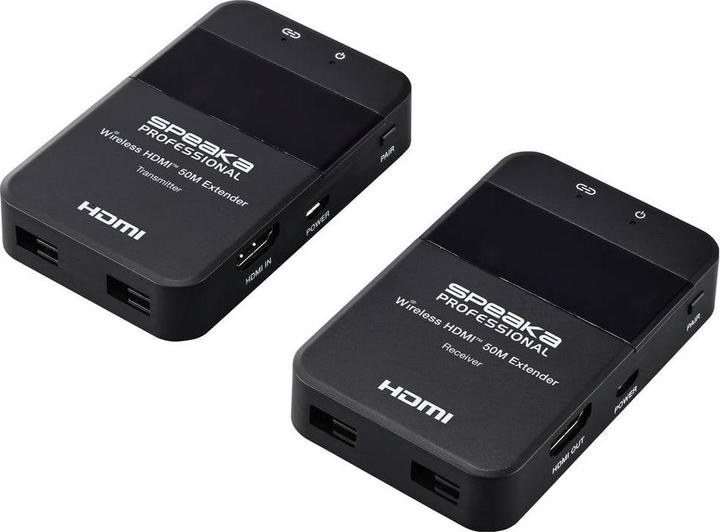 Actual product image SpeaKa Professional SP-HDE-320 HDMI-Funkübertragung (Set) 148.5 MHz 1920 x 1080 (50 m)