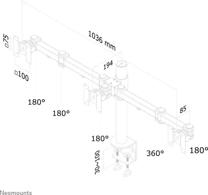 Immagine prodotto Neomounts Fpma-D960d3 (Tavolo, 21")