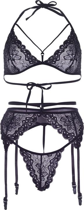 Image du produit Leg Avenue Very Sexy Lingerie Bra Top, Garterbelt & String-M (M)