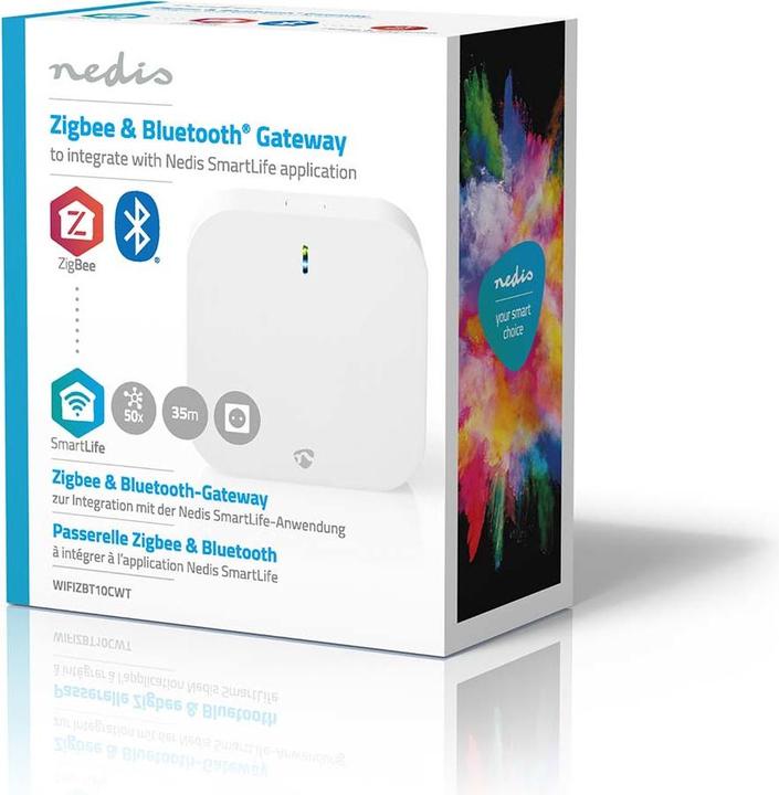 Immagine prodotto Nedis Gateway Zigbee | 50 dispositivi | Alimentazione di rete | Android™ / IOS | Bianco