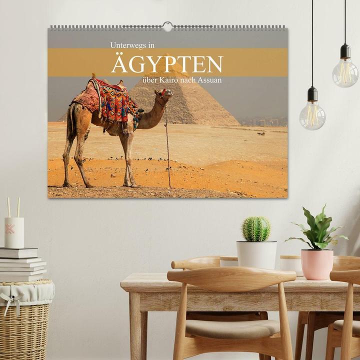Image du produit Unterwegs in gypten - ber Kairo nach Assuan (Wandkalender 2025 DIN A2 quer), Monatskal (A2, Allemand)