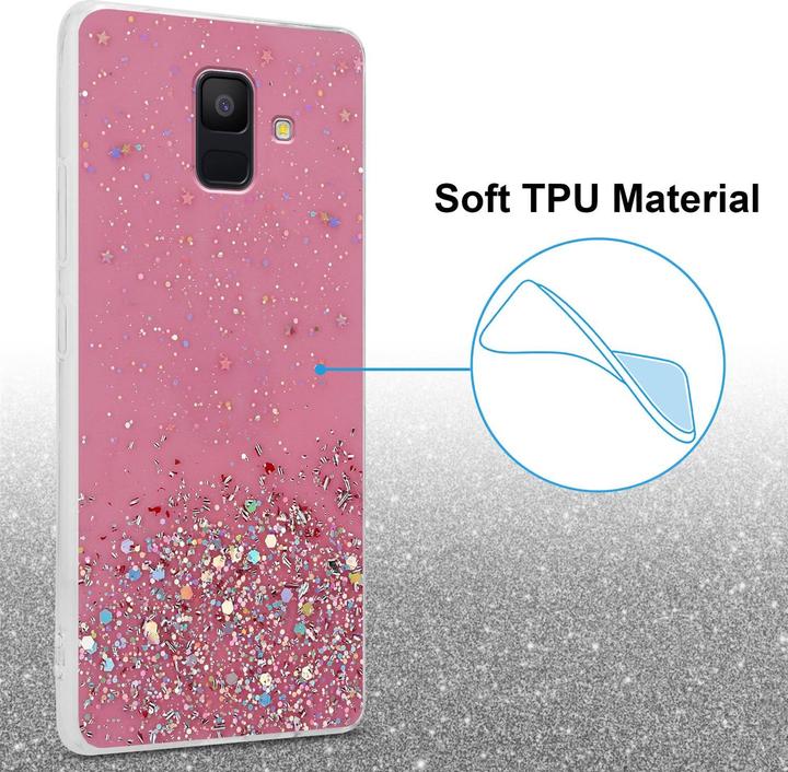 Actual product image Cadorabo TPU cover sparkling glitter (Samsung Galaxy J6 (2018))
