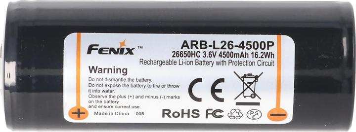 Produktbild Fenix Akku für PD40R Led-Taschenlampe ARB-L26-4500P