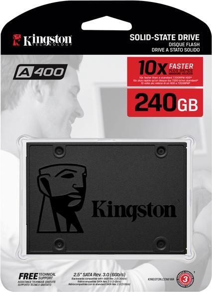 Produktbild Kingston A400 SATA3 2.5 SSD Bulk (240 GB, 2.5")