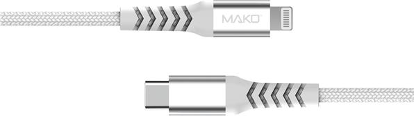 Immagine prodotto Mako USB C zu Lightning Kabel verstärkt (1 m, USB 2.0, 20 W)