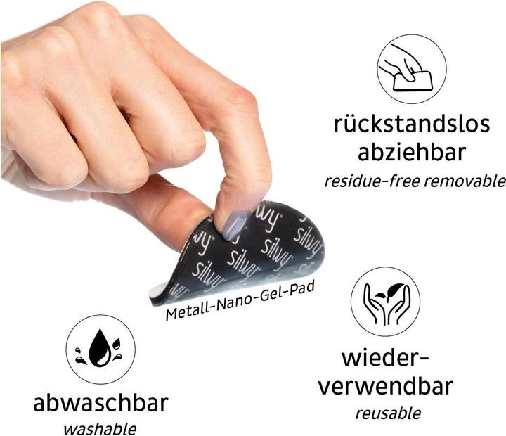 Image du produit Silwy Aimants de puissance 8 pièces, argent (4 x)