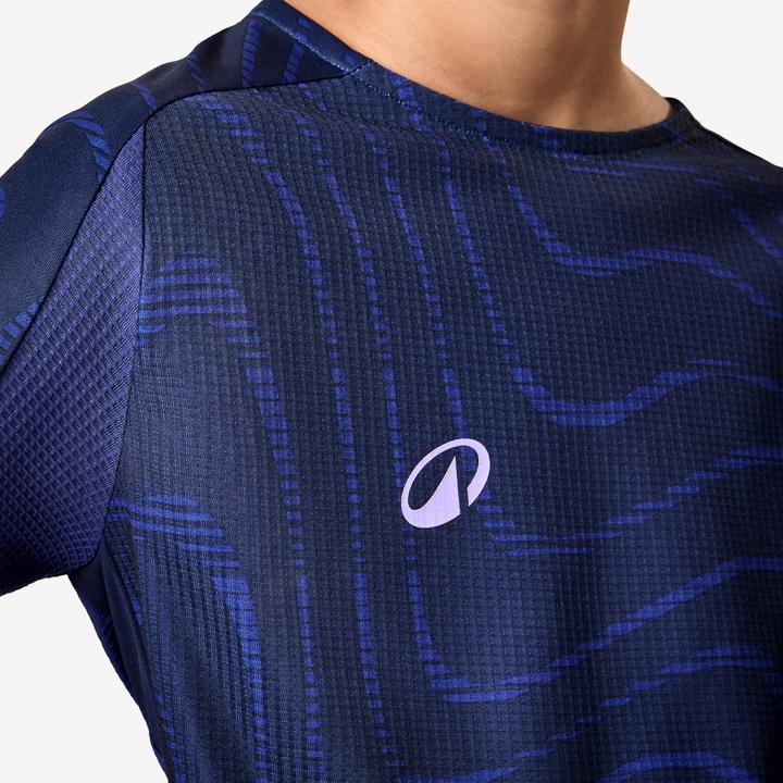 Actual product image Kipsta Kinder Fussball Trikot langarm - Viralto Topo Lines blau (12XL)