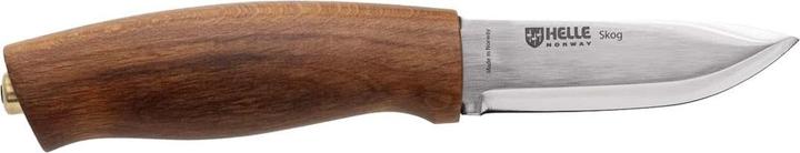 Produktbild Helle Gürtelmesser Skog, Dreilagenstahl, Buchenholzgriff, Lederscheide (7.60 cm)