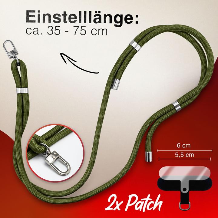 Productafbeelding Nalia HoldMe Lanyard Handykette – Universal Trageband für Smartphones - Verstellbar, Soft & Elastisch