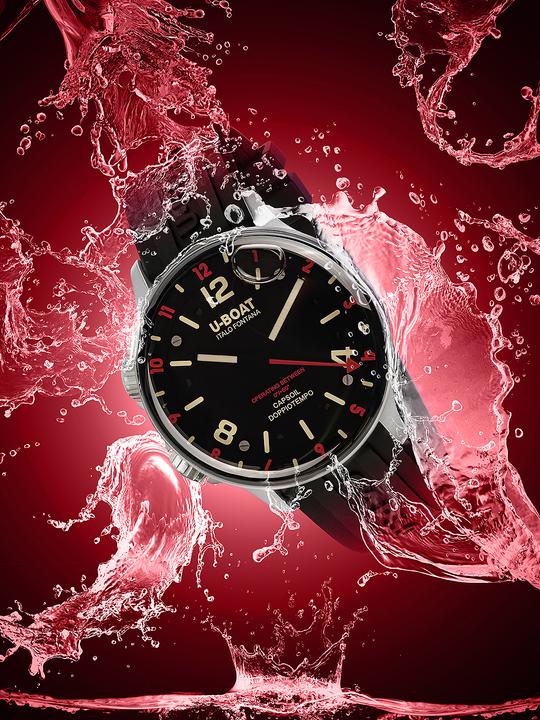 Immagine prodotto U-Boat 8839 Capsoil Doppiotempo SS GMT 45mm 10ATM (Orologio da polso analogico, 45 mm)