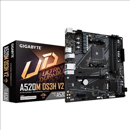 Produktbild Gigabyte A520M DS3H V2 (AM4, AMD A520, mATX)