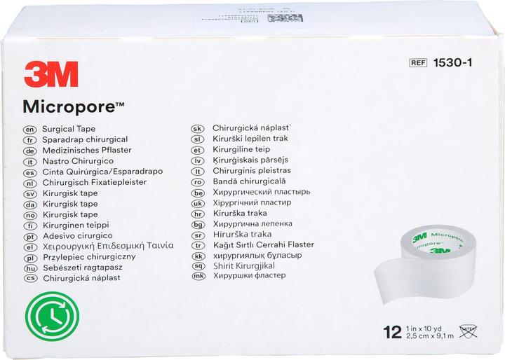 Actual product image 3M Rollenpflaster ohne Dispenser 25mmx9.14m weiss (12 x)