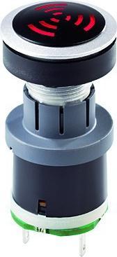 Produktbild Schlegel RRJNSGL+SGILR-24V Beleuchteter akustischer Signalgeber, silberfarben Typ RRJNSGL+SGILR-24V