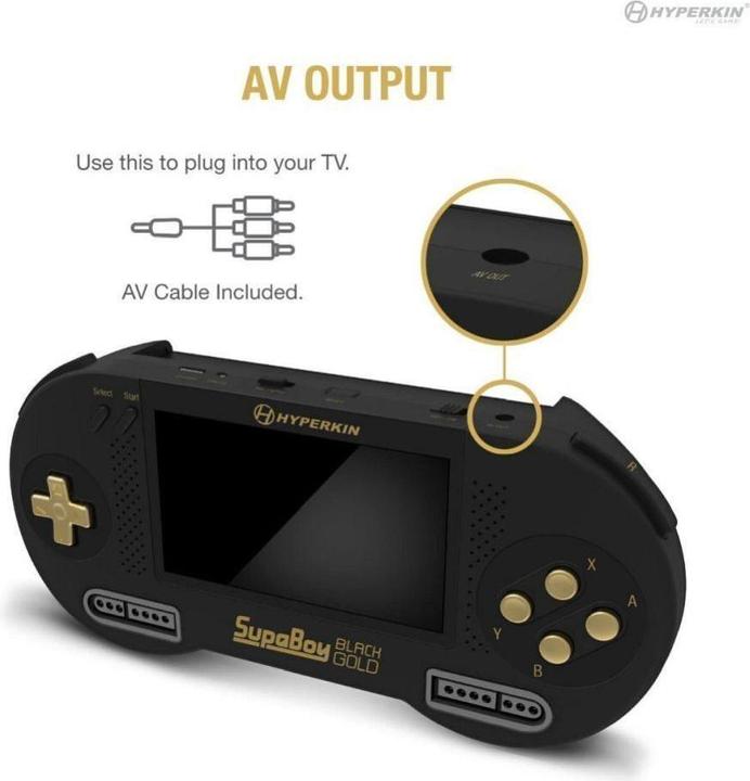 Image du produit Hyperkin Other portable console game SUPABOY M08889-BKC black gold