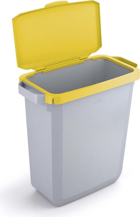 Actual product image Durable Hinged lid PP yellow W510xD285mm suitable for waste bin 60 l food-safe (60 l)