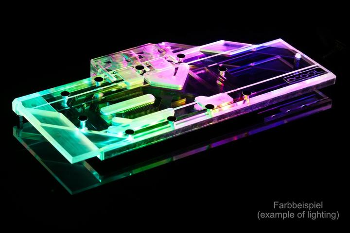 Actual product image Alphacool Ice block Aurora acrylic GPX-A