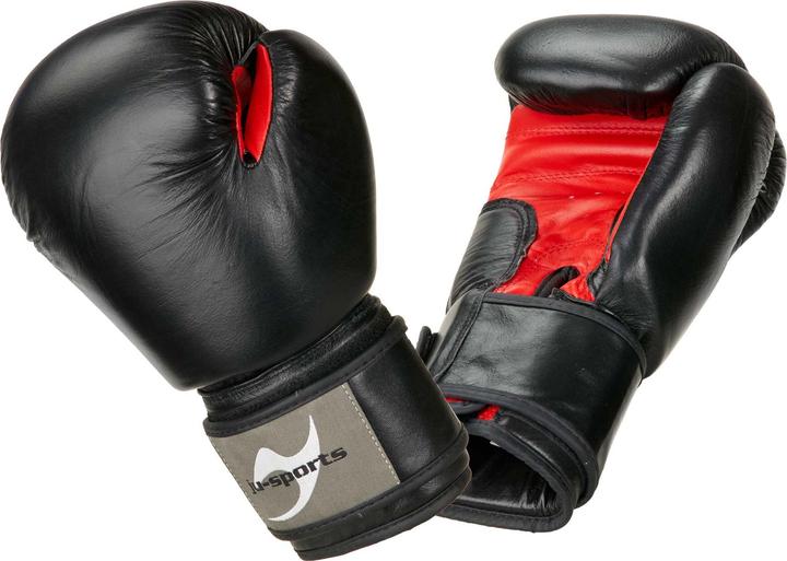 Ju-Sports Boxing gloves black / red (12 OZ, 12)