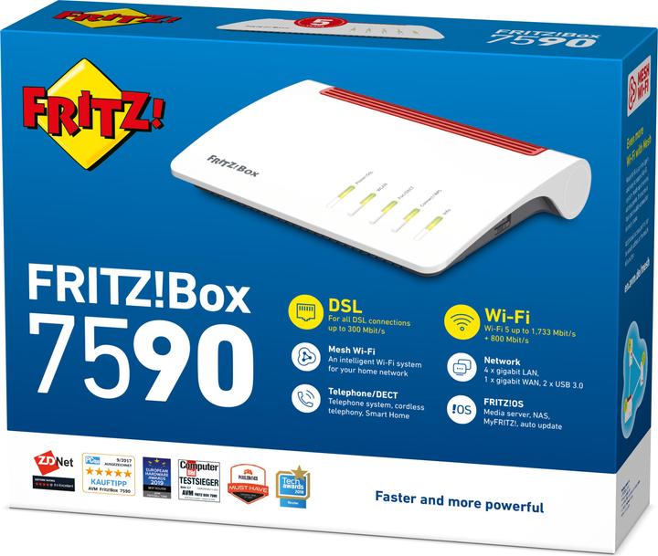 Actual product image AVM FRITZ!Box 7590 (A/CH Version)
