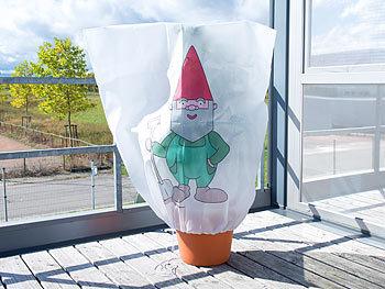 Produktbild Infactory 4er-Set Winterschutz-Haube "Gartenzwerg" für Pflanzen, 110 x 120 cm