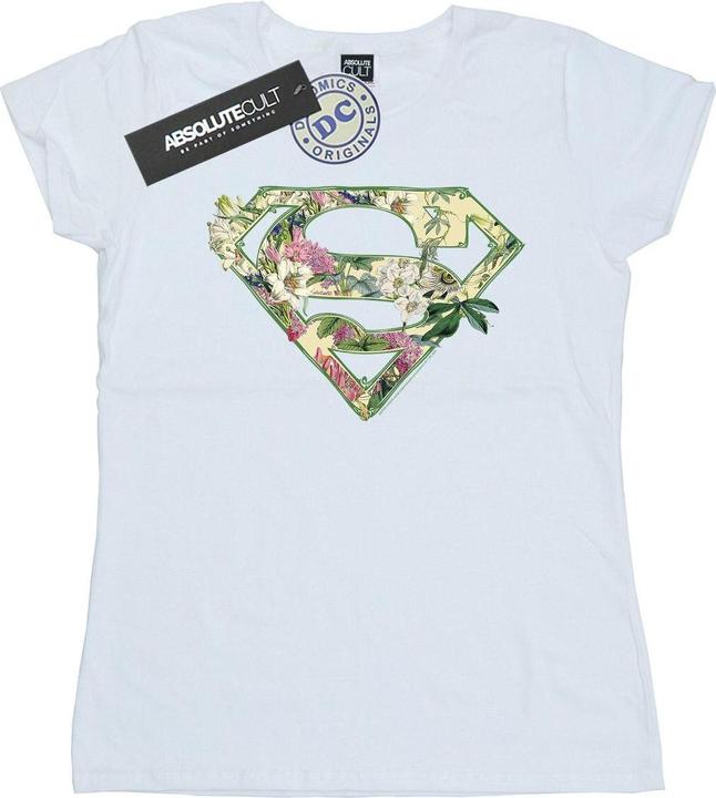 Supergirl Floral Shield TShirt (XL)