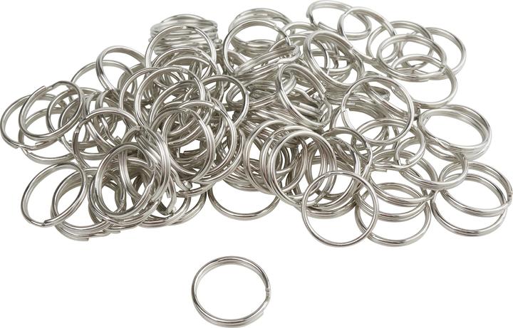 VBS XXL Schlüsselspaltringe, Ø 20 mm, 100 Stück