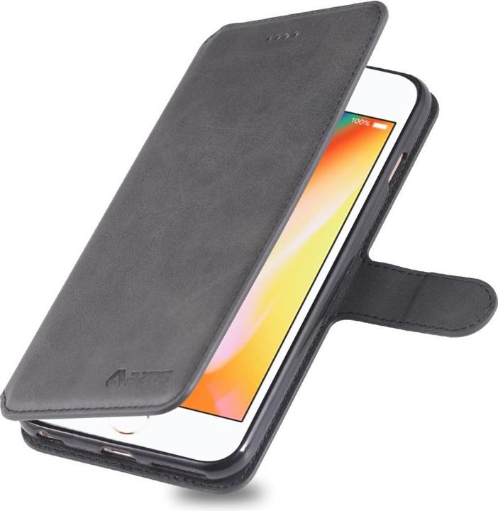 Produktbild Ueli Express iPhone 6s / 6 Buch Etui Tasche Kunstleder mit Kartenfach Schwarz (Apple iPhone 6s, Apple iPhone 6)
