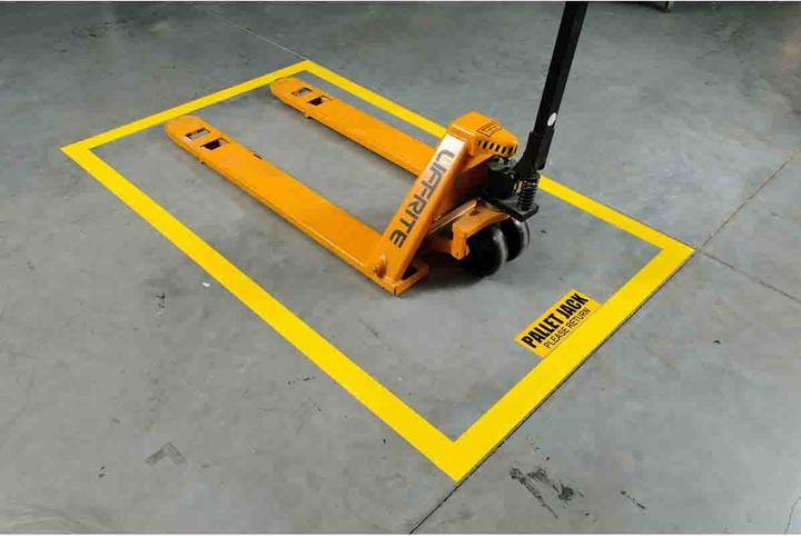 Actual product image Brady B-514, ToughStripe, floor marking tapes, polyester, yellow, 50.8mm x 30m (50.80 mm)