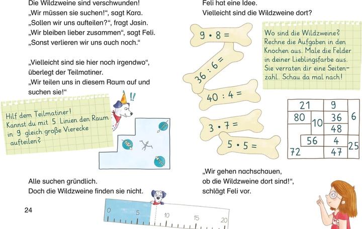 Produktbild Die Mathematierchen. Teilmatiner auf Dino-Jagd (Deutsch, Sandy Thissen, Jule Ambach, 2023)