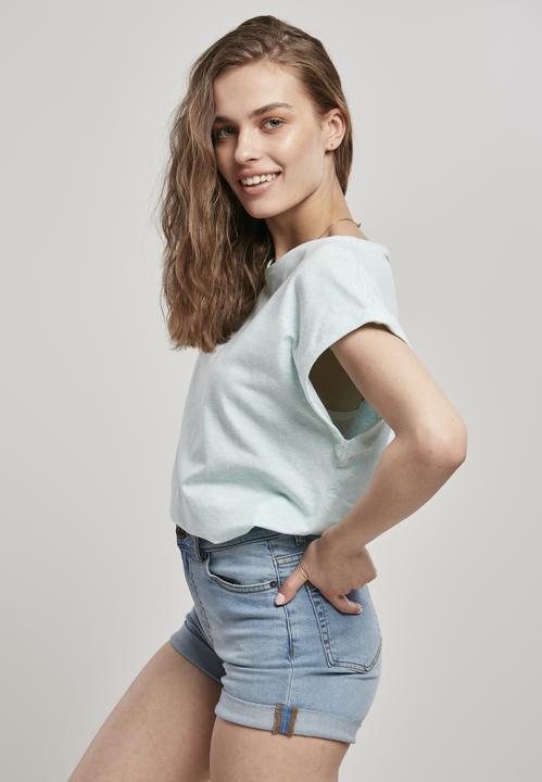 Produktbild Urban Classics Ladies Color Melange Extended Shoulder Tee (4XL)