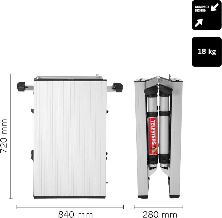Produktbild Telesteps Plattform Solid Line (Stehleiter, 74 cm)