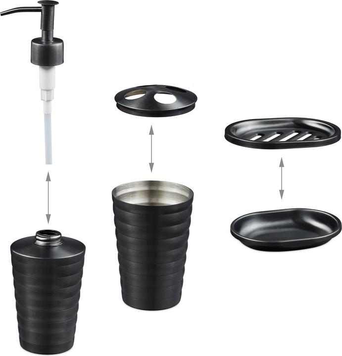 Actual product image Relaxdays Bathroom-accessory set