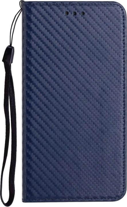Produktbild Cover-Discount Carbon Look Flip Case blau (Samsung Galaxy S24)
