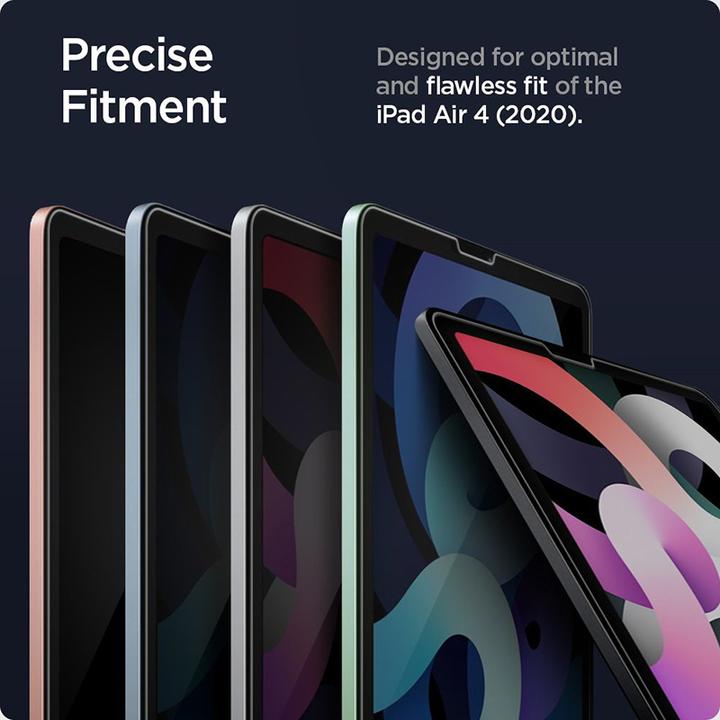 Actual product image Spigen tempered glass Glas.TR "EZ FIT" for iPad Air 4 2020 / 5 2022 (1 Piece, iPad Air 2020 (4. Gen))