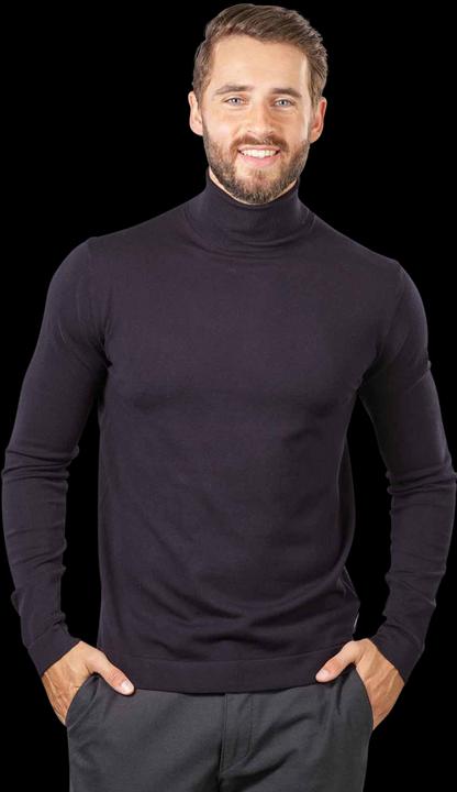 Cinque Fine Knit Cinick Pullover Turtle Neck Navy