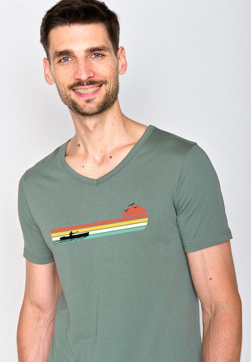 Actual product image Greenbomb Nature Canoe River Peak T-Shirt (XL)