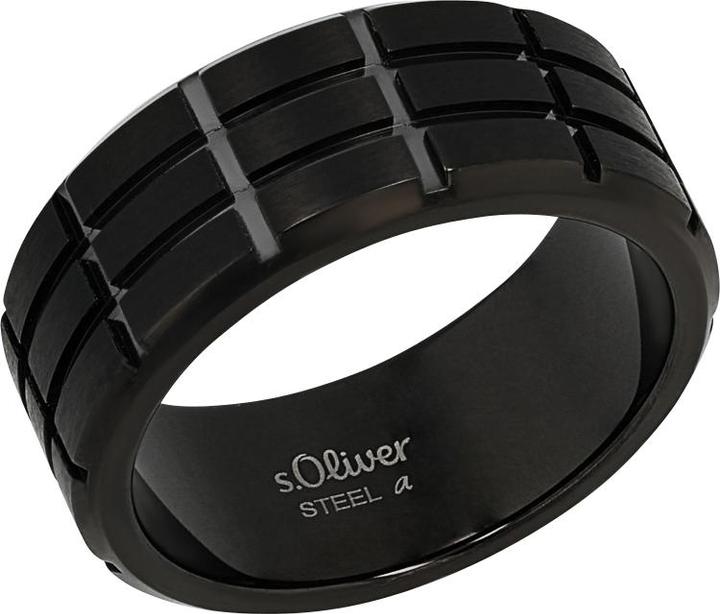 Produktbild S.Oliver Ringe für Herren, Edelstahl (62, 925 Silber)