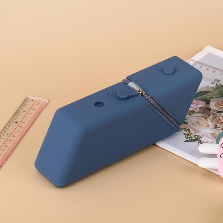Produktbild Only-Bags.Store 1Stück kreatives Silikon-Federmäppchen, einfaches Federmäppchen mit grossem Fassungsvermögen
